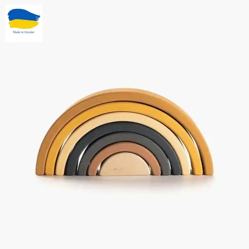 Mustard-Tone Rainbow Toy Arch 1