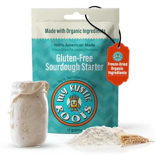 My Rustic Roots Organic Gluten-Free Sourdough Starter – 12G Non-Gmo Cultured Culture 1