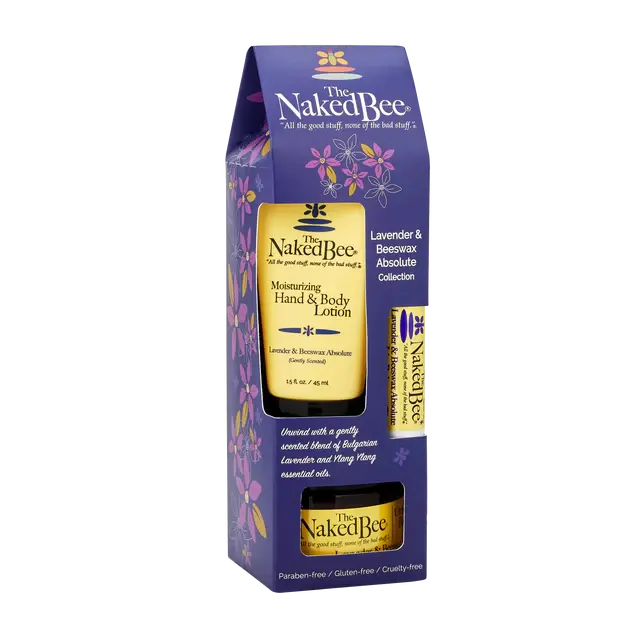 Naked Bee Lavender Beeswax Skincare Collection Set 1