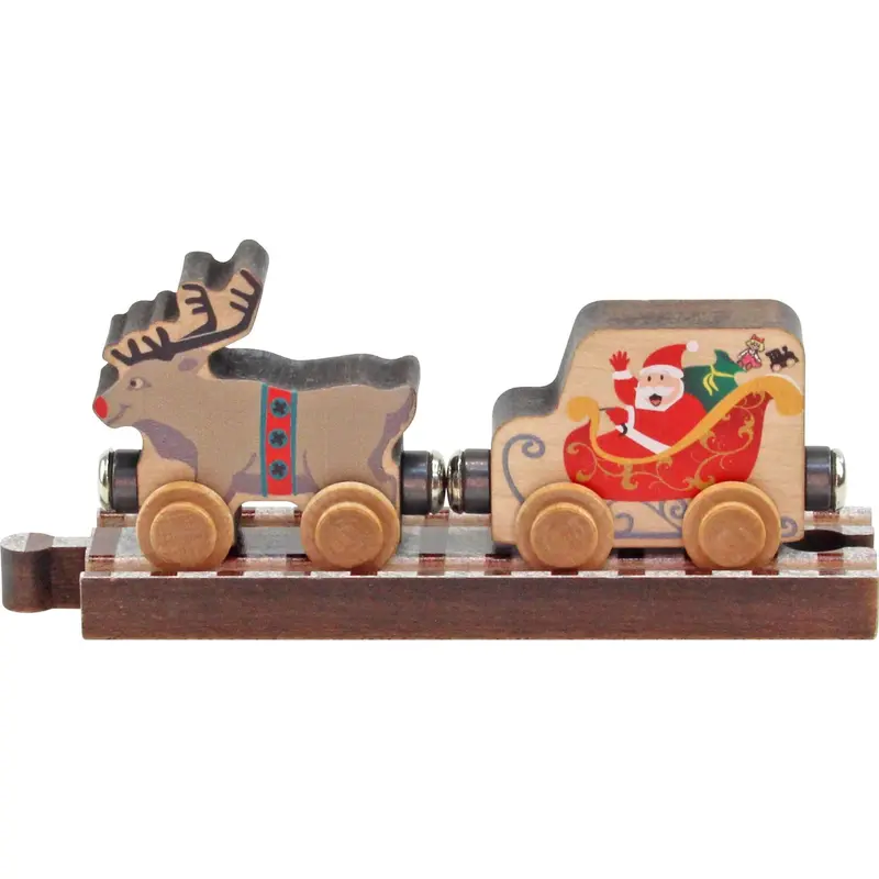 Nametrains Holiday Set – Santa And Reindeer Train Combo 1