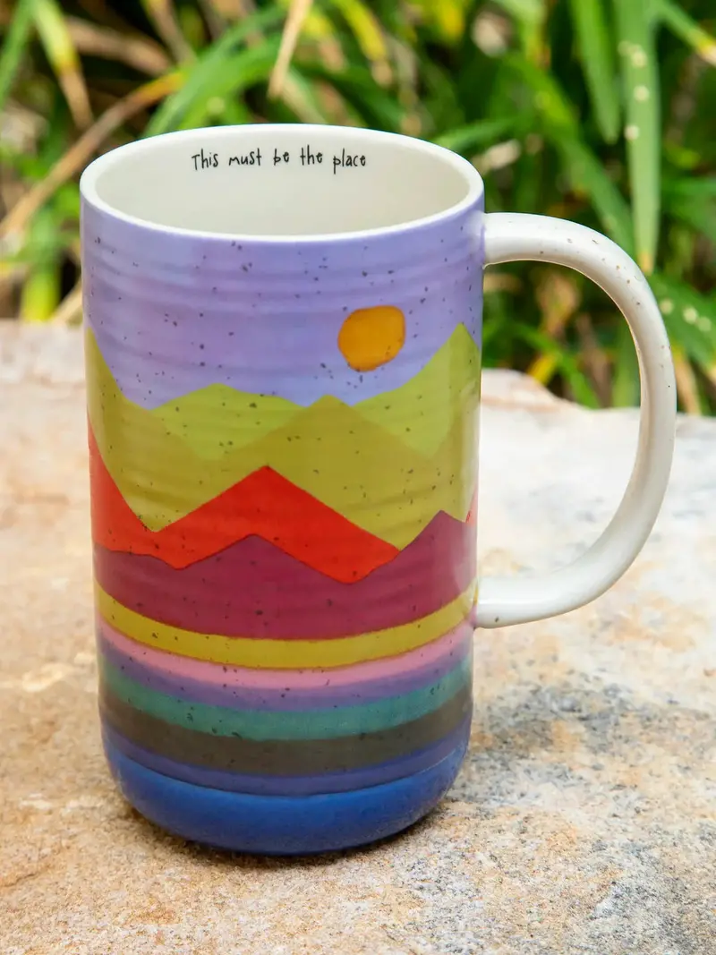 Natural Life Mountain Range Ceramic Latte Mug 1