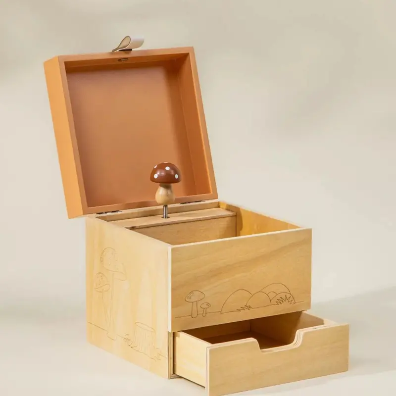 Nature-Themed Wooden Musical Keepsake Box 1