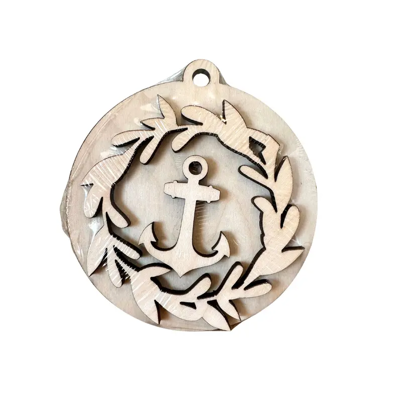 Nautical Anchor Wreath Ornament Diy Set 1
