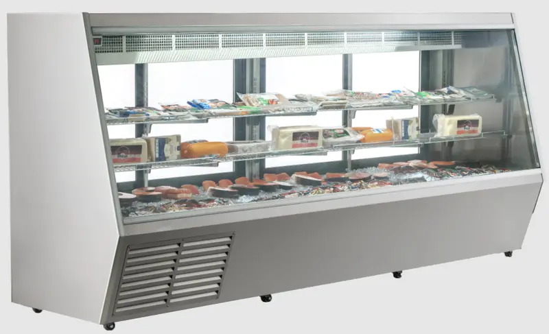 New Air Nddc-119-Gc 119-Inch Glass-Front Meat & Deli Showcase – Refrigerated Display 1