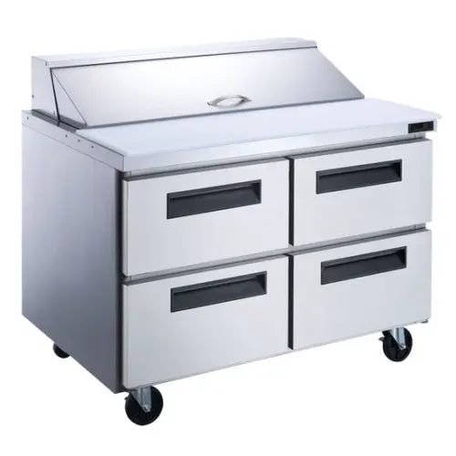 Newair 60-Inch Refrigerated Sandwich & Salad Prep Table – 4-Door Design, Model Npt-60Sa-4D 1