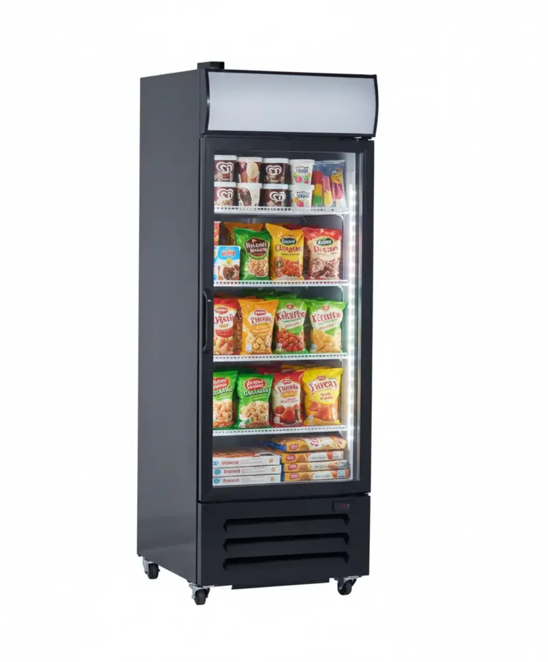 Newair Ngf-054-H Single-Glass-Door Freezer – 27-Inch Reach-In Merchandiser 1