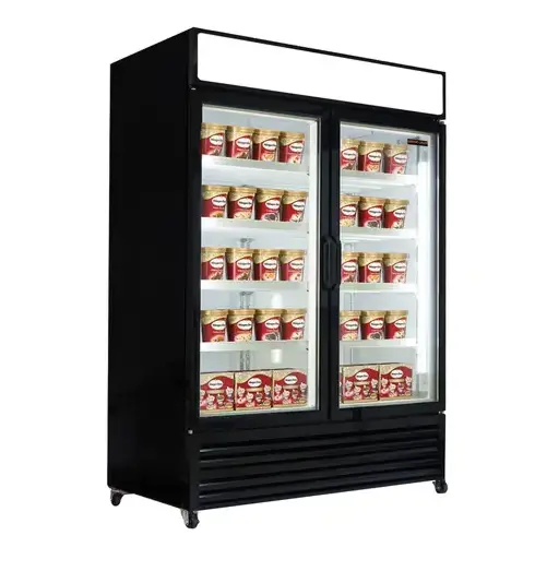 Newair Ngf-122-H Dual-Glass-Door Reach-In Freezer – 54.5-Inch, 1073L Capacity 1