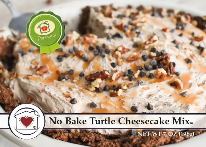 No-Bake Turtle Cheesecake Mix – Country Home Creations 1