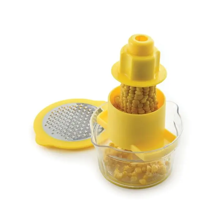 Non-Slip Corn Stripper & Grater With Catch Base – Norpro Kitchen Gadget 1