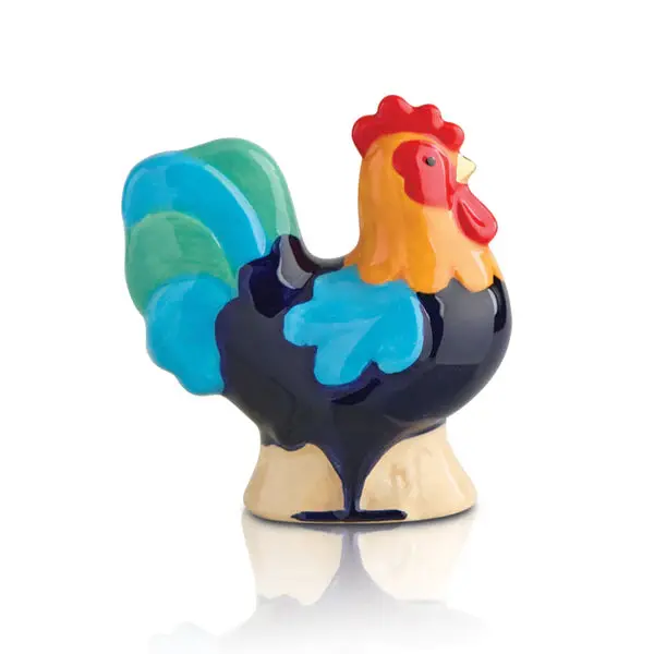 Nora Fleming Cock-A-Doodle-Doo Farmhouse Figurine 1