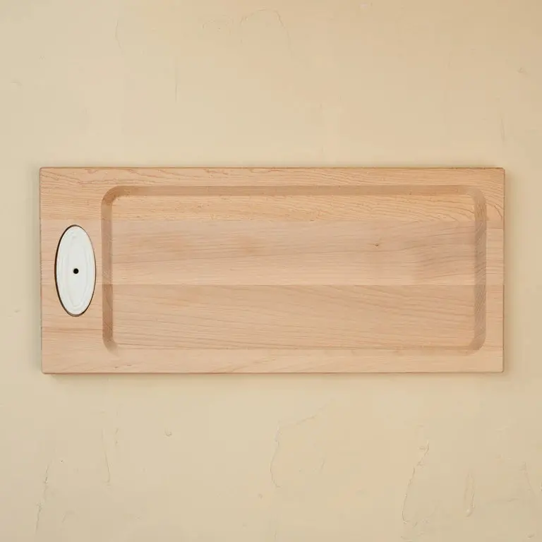Nora Fleming Maple Wood Bread Board With Figurine Insert 1