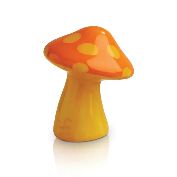 Nora Fleming Whimsical Mushroom Figurine – Funky Fungi Series 1