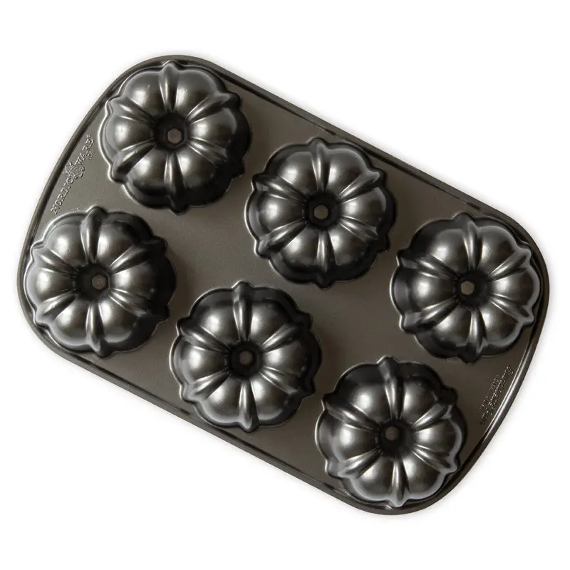 Nordic Ware Classic Bundtlette Cake Pan – Set Of Six Mini Bundt Molds 1