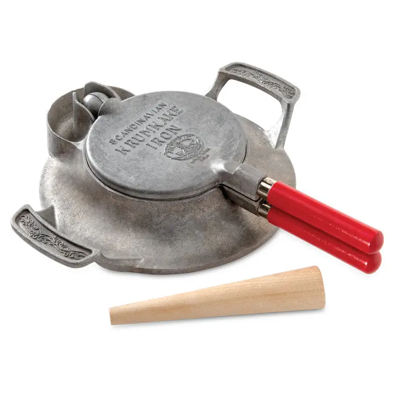 Nordic Ware Norwegian Krumkake & Pizzelle Iron – Dual-Heating Electric Press For Thin, Crispy Wafers 1