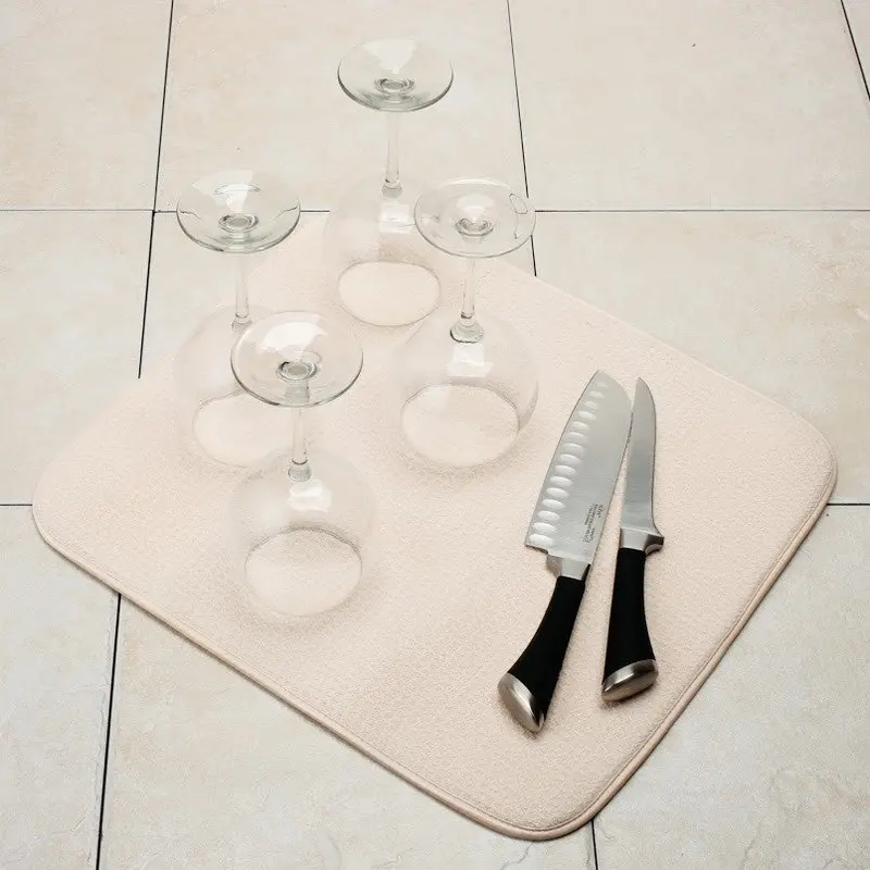Norpro 16" × 18" Quick-Dry Dish Mat For Countertops 1