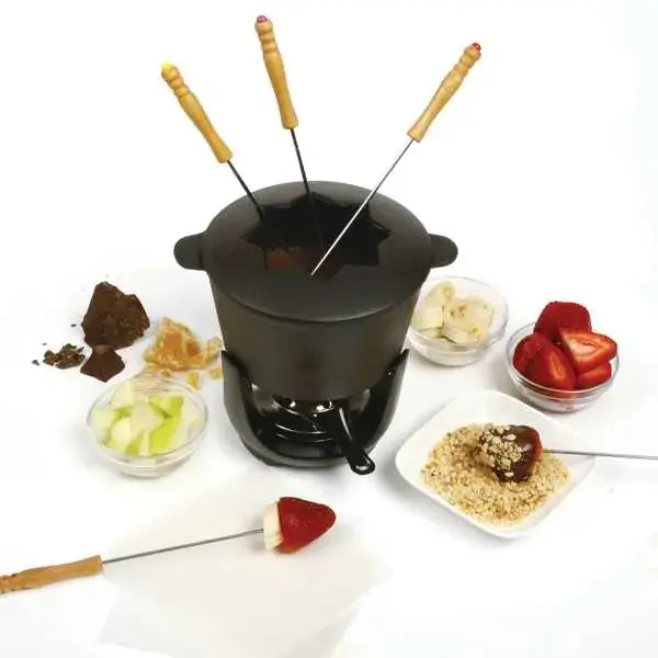 Norpro Cast Iron Fondue Kit 1
