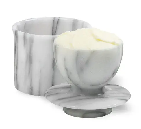 Norpro Marble Butter Keeper – Natural Stone Butter Storage With Lid 1