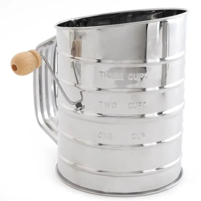Norpro Premium Stainless Steel 5-Cup Rotary Sifter 1