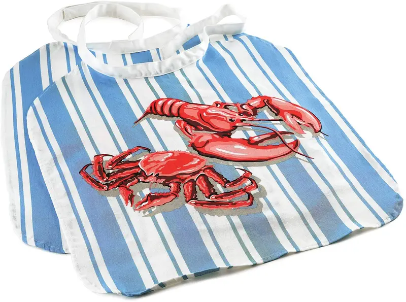 Norpro Reusable Lobster Bibs – 4-Piece Waterproof Apron Set 1