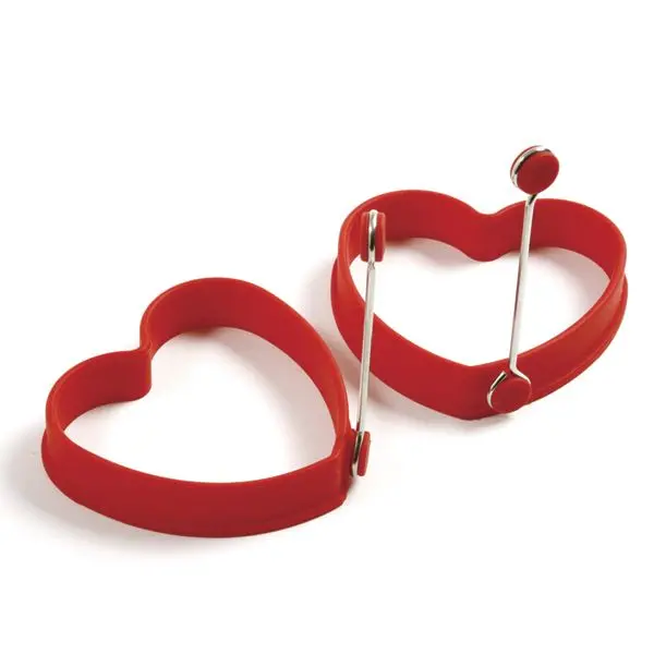 Norpro Silicone Heart-Shaped Ring Set – Pack Of 2 1