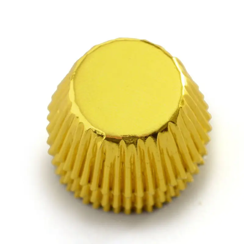 Norpro Small Gold Foil Muffin Liners – Elegant Cupcake Baking Cups (Pack Of 100) 1