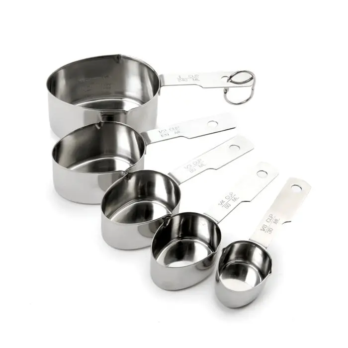 Norpro Stainless Steel Measuring Cups – 5-Piece Nested Set 1
