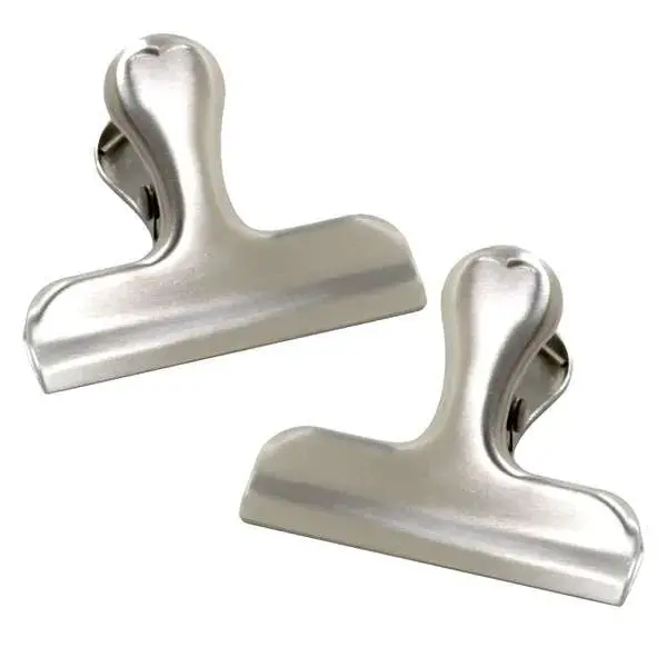 Norpro Stainless Steel Reusable Food Bag Clips (2-Pack) 1