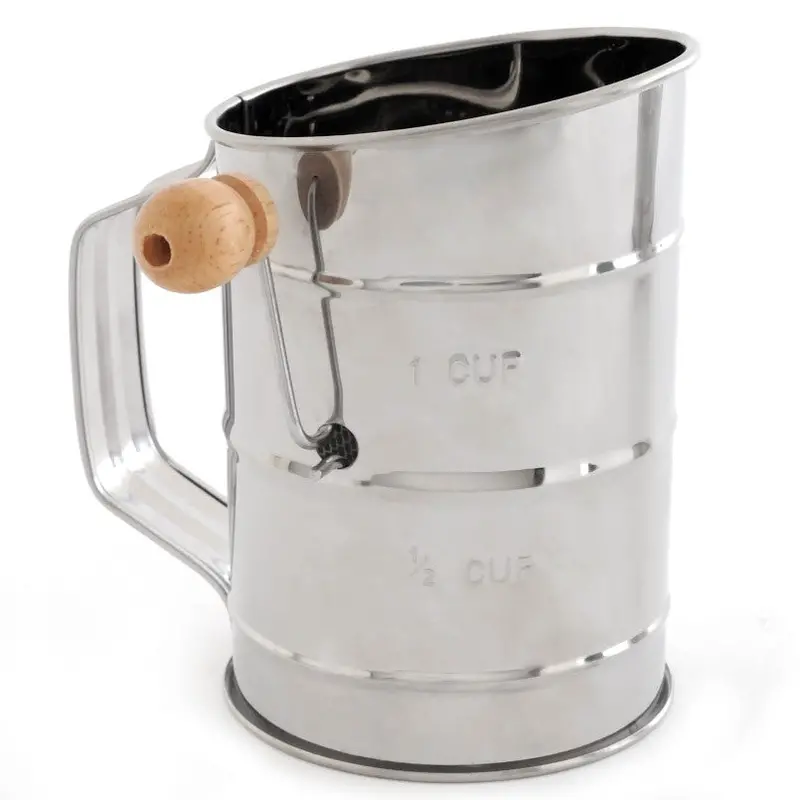 Norpro Stainless Steel Rotary Sifter – 3-Cup Capacity 1