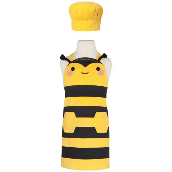 Now Designs Daydream Bumblebee Kids’ Apron And Matching Hat 1