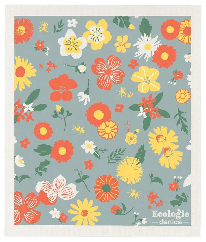 Now Designs Flowers Of The Month Swedish Dishcloth 1