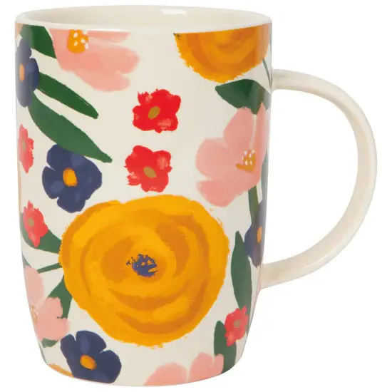 Now Designs Full Bloom 18-Ounce Ceramic Coffee Mug 1