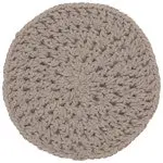 Now Designs Knotted Trivet – Gray Braided Cotton Heat Protector 1