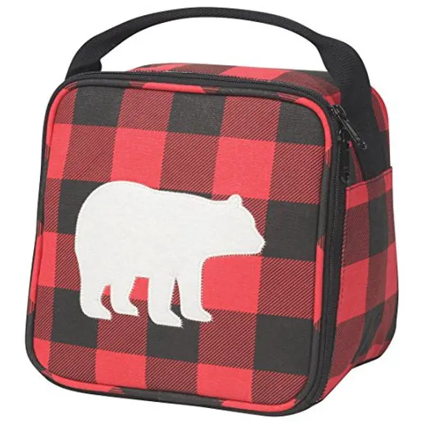 Now Designs Let’S Do Lunch Buffalo Check Lunch Bag 1