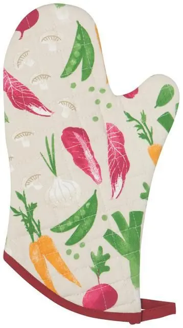 Now Designs Veggies Oven Mitt With Hanging Loop 1