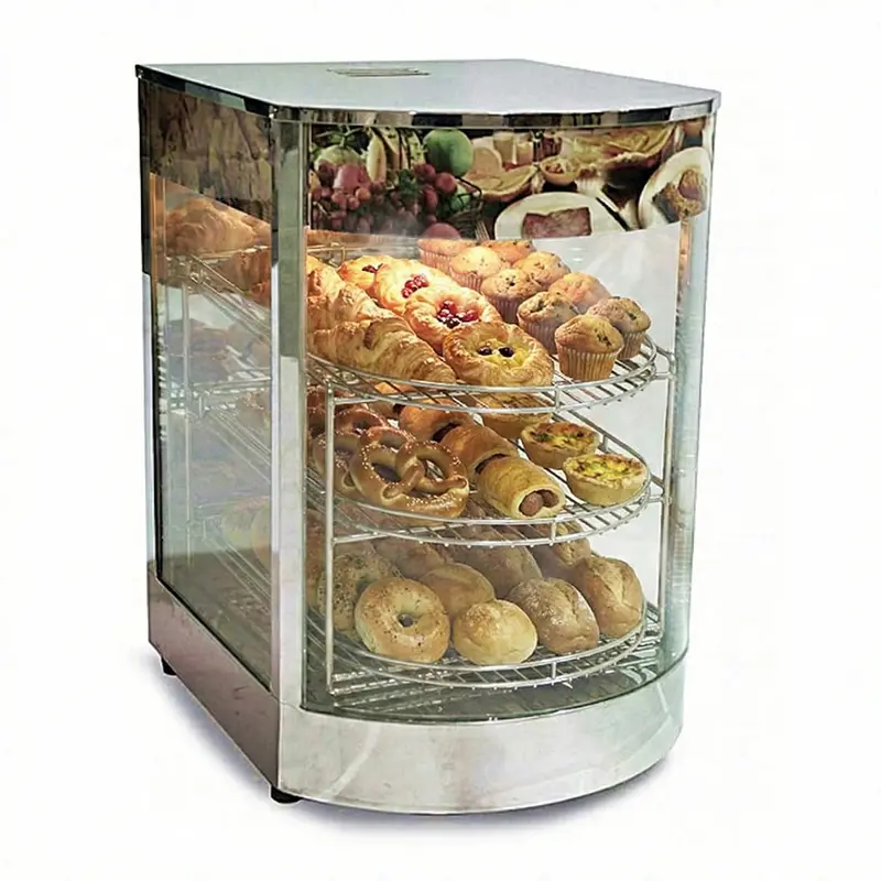 Omcan 21829 14-Inch Curved-Glass Countertop Display Warmer 1