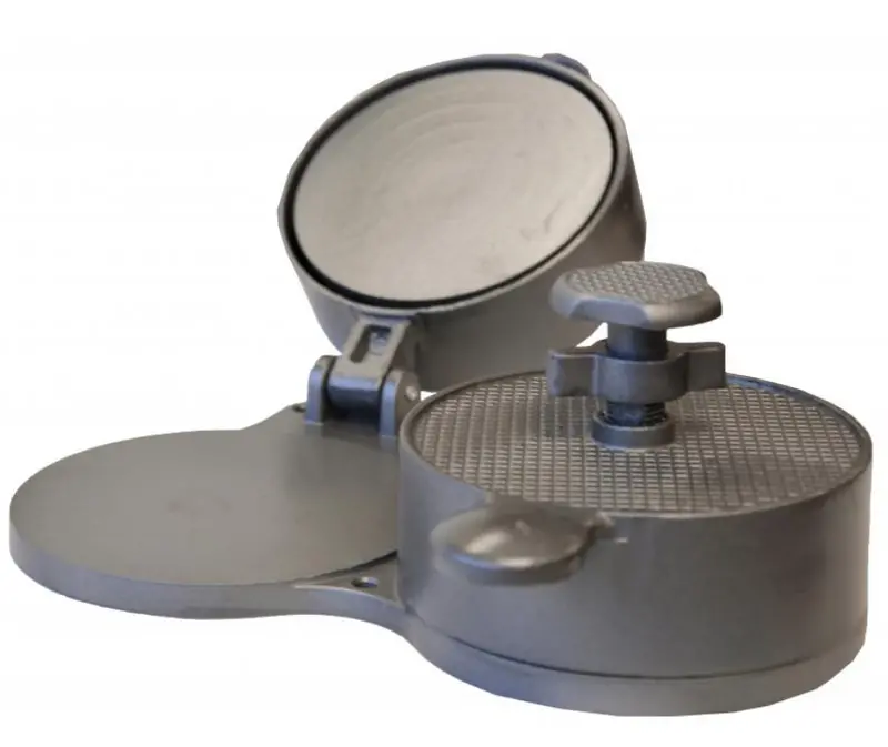 Omcan 26088 Dual-Sided Cast Aluminum Hamburger Patty Press 1