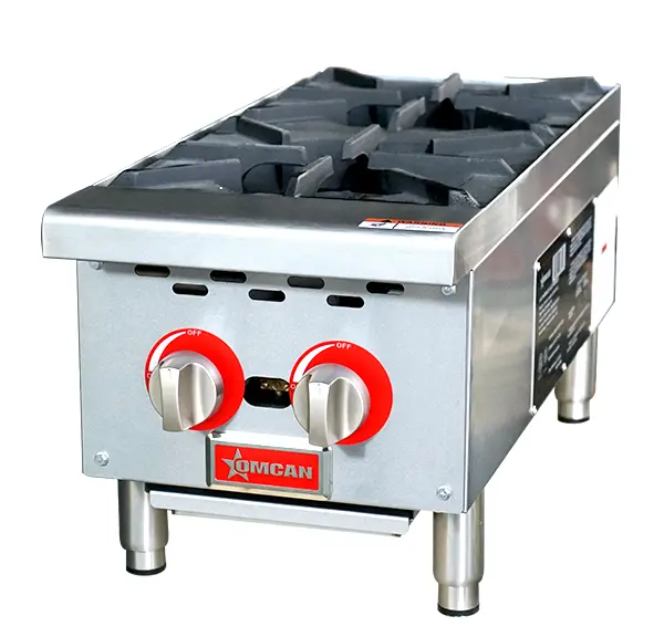 Omcan 47379 12" Two-Zone Countertop Hot Plate – Replacement Unit 1