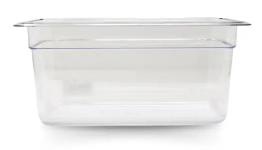Omcan 80059 Gn 1/3 Polycarbonate Food Pan – Clear, 6-Inch Depth 1