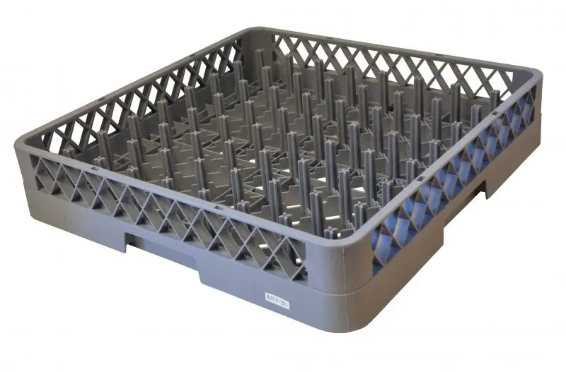 Omcan 9" X 9" Gray Plastic Pegboard Rack For Kitchen Tools (33871) 1