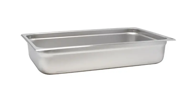 Omcan Full-Size Stainless Steel Steam Table Pan – 4" Depth (Model 80258) 1