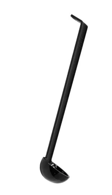 Omcan One-Piece Black Ladle – Heavy-Duty Stainless Handle (Model 80216) 1