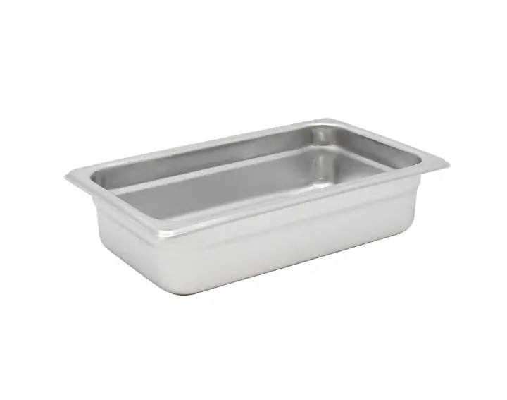 Omcan Quarter-Size Stainless Steel Steam Table Pan – 2.5-Inch Depth (80272) 1