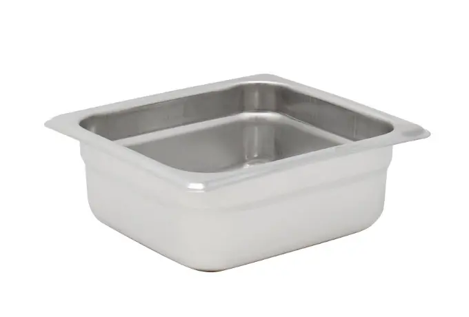 Omcan Sixth-Size Stainless Steel Steam Table Pan With Anti-Jam Feature – 2.5" Depth (Model 80277) 1