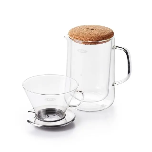 Oxo Glass Pour-Over Coffee Brew Set 1
