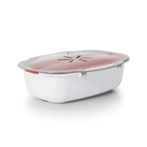 Oxo Good Grips Microwave Steamer – Stackable, Ventilated Vegetable Cooker 1