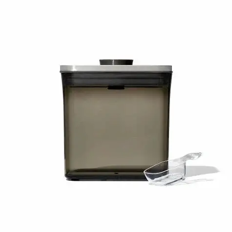 Oxo Steel Coffee Pop Container – 1.7-Quart Airtight Canister With Built-In Scoop 1