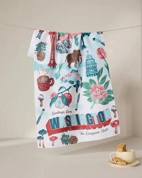 Pacific Northwest-Themed Greeting Towel 1