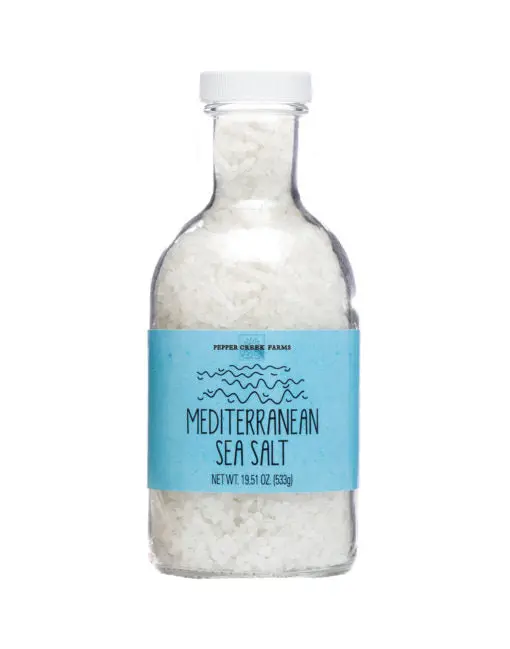Pepper Creek Farm Mediterranean Sea Salt – 19.51 Oz Gourmet Finishing Salt 1