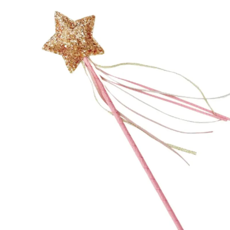 Pink Glitter Star-Tip Magic Wand 1