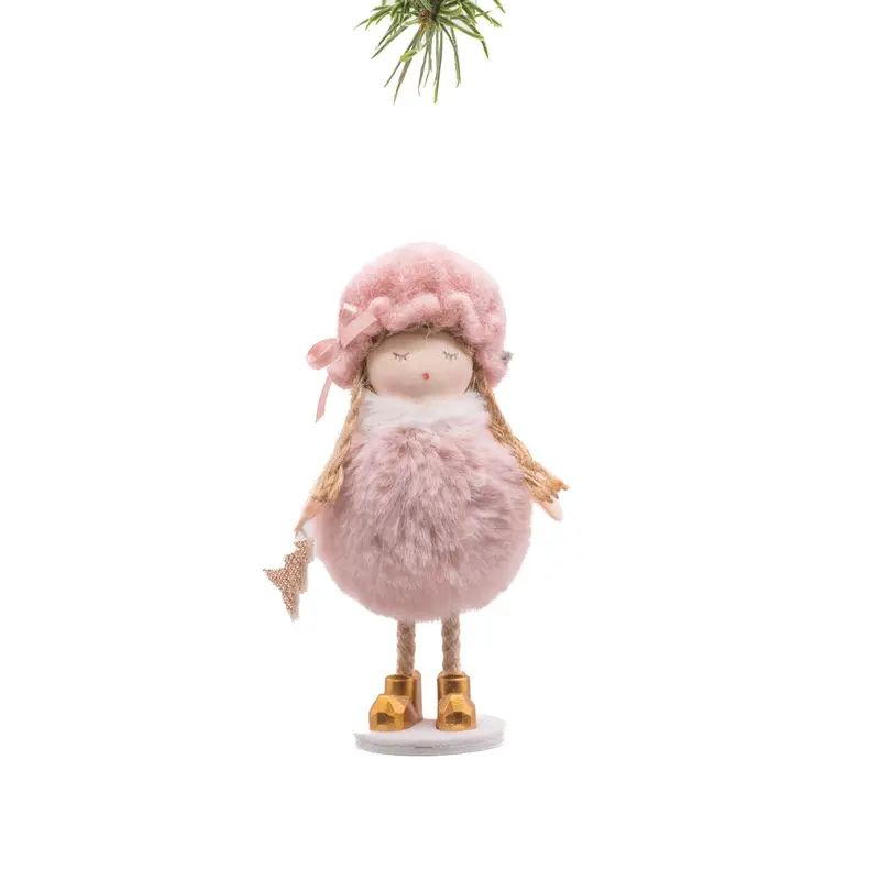 Pink Sleepy Puffball Girl Tabletop Figurine 1